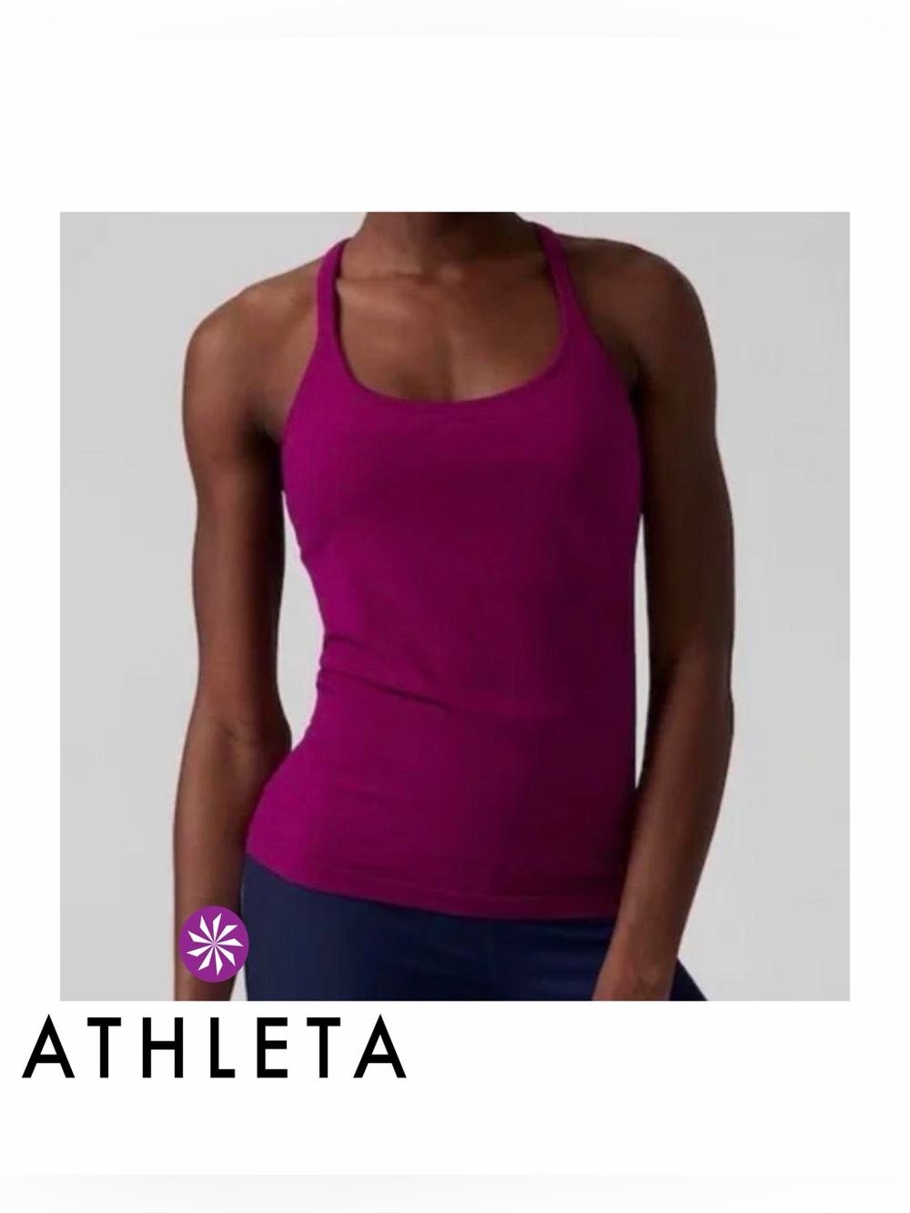 🆕 NWT Athleta Renew Seamless Support Top in Fuchsia